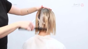 آموزش کوتاهی مو روش باب کوتاه با چتری