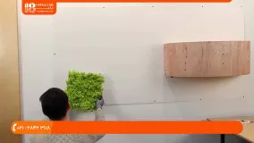 آموزش نصب دیوار پوش سه بعدی -  پنل سه بعدی خزه ای