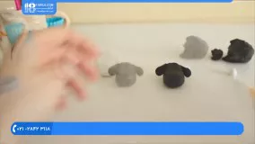 آموزش ساخت عروسک خمیری - آموزش ساخت گوسفند نشسته