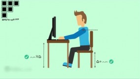 نحوه ی صحیح نشستن پشت سیستم