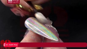 آموزش طراحی ناخن - آموزش طراحی ناخن هولوگرامی و شارپی