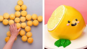 آموزش تزیین کیک با فوندانت ؛  کیک پرتغالی