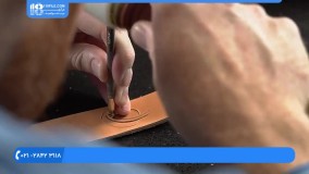 آموزش حکاکی روی چرم - حکاکی طرح پنج گلبرگ