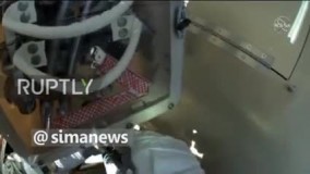 تصاویر هیجان‌ انگیز از راهپیمایی فضایی فضانوردان