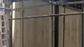 درب اتوماتیک پارکینگی سه لنگه بازشو