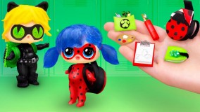 20 ایده ال و ال _ وسایل مدرسه لیدی باگ و کت نوار