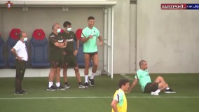 شوخی جالب کریستیانو رونالدو با په په