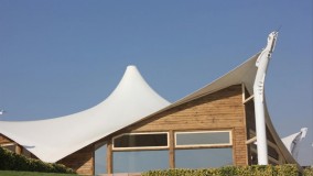 زیباترین سایبان خیمه ای-سقف خیمه ای سالن غذاخوری-پوشش خیمه ای تالار09380039391حقانی