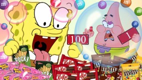 چالش 100 لایه ای پاتریک و باب اسفنجی