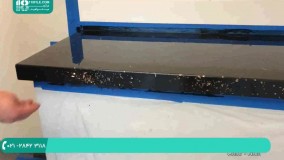 نصب کفپوش اپوکسی سه بعدی - طریقه اپوکسی مشکی کوارتز