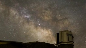 " تایم‌لپس" کهشکان راه شیری از محل رصدخانه ملی ایران