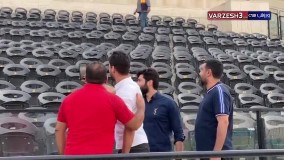 شجاع خلیل زاده تماشاگر ویژه بازی پرسپولیس - گل گهر