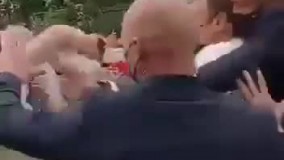 سیلی خوردن رئیس‌ جمهور فرانسه در ملا عام