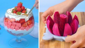 آموزش تزیین کیک تازه میوه ای : کیک و دسر شاتوتی