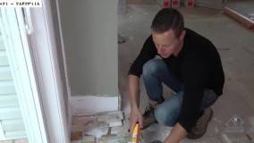 نصب سنگ آنتیک | آموزش مراحل نصب سنگ مصنوعی | نصب سنگ آنتیک بالای شومینه با چسب