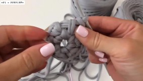 آموزش تریکوبافی | بافت کیف تریکو | تریکو بافی سبد (کیف تریکو شیک ریشه دار)