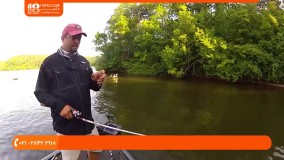 آموزش ماهیگیری|ماهیگیری با قلاب |صید ماهی بزرگ( ماهیگیری با قلاب در رودخانه )