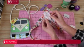 آموزش دوخت نمد | نمد دوزی | کار با نمد | کاردستی با نمد (دوخت کیف فانتزی مناسب مهد کودک)