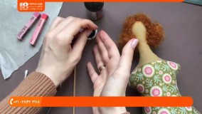 آموزش دوخت عروسک تیلدا | عروسک روسی (آرایش صورت ملایم عروسک)