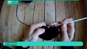 آموزش بافت عروسک بافی|بافت عروسک|عروسک (بافت کلاه رنگی میکی موس)