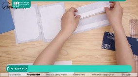 آموزش سیسمونی نوزاد | دوخت لباس | دوخت لوازم نوزاد (دوخت کیف پارچه ای نوزاد)