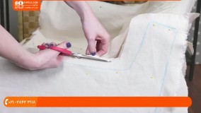 آموزش دوخت کاور مبل | پیراهن مبل | کاور صندلی (دوخت کاور مبل با پارچه ساتن)