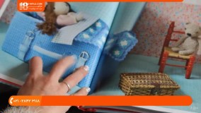 آموزش بافت شخصیت های کارتونی|آموزش عروسک بافی(بافت عروسک دختر زیبا با موی بلند)