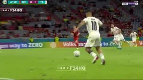 گل دلپذیر ایتالیا به بلژیک توسط اینسینیه