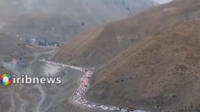ترافیک سنگین در جاده هراز