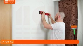 آموزش نصب کاغذ دیواری - کاغذ دیواری طرح دار
