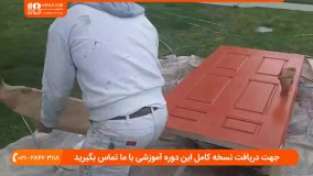 رنگ آمیزی ساختمان-نحآموزش رنگ آمیزی ساختمان - نحوه رنگ آمیزی درب چوبی با پیستوله بدون هواوه رنگ آمیزی درب چوبی با پیستوله بدون هوا