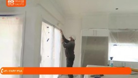 آموزش رنگ آمیزی ساختمان - نحوه رنگ آمیزی سریع خانه با پیستوله بدون هوا