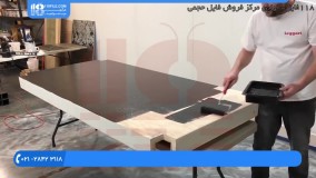 اجرای کفپوش اپوکسی - رزین اپوکسی میز ناهارخوری چوبی