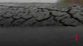 برآمدن ناگهانی زمین از دل رودخانه در هند