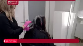 آموزش رنگ مو :: دکلره مو :: رنگ کردن موهای سفیده شده