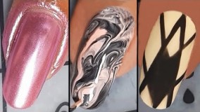 آموزش 3 مدل جذاب و شیک طراحی ناخن بانوان