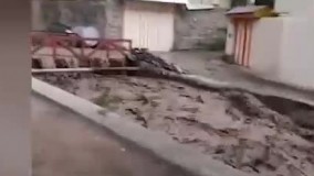 سیل وحشتناک در شهرستان نور