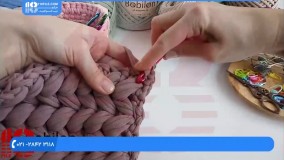 آموزش تریکوبافی :: بافت تریکو :: قلاب بافی :: بافت کیف تریکو بدون دسته