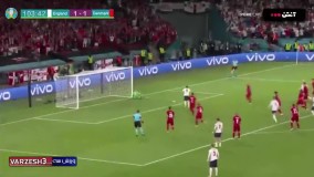 گل دوم انگلیس به دانمارک توسط هری کین