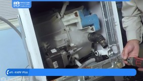 آموزش تعمیر ماشین لباسشویی - تعویض پمپ تخلیه