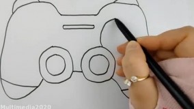 آموزش نقاشی کودکانه _ نقاشی دسته بازی گیمینک