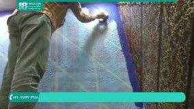 آموزش رنگ آمیزی ساختمان | رنگ آمیزی دیوار ( ایده رنگ آمیزی طرح دار دیوار )