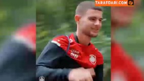 لژیونر ملی‌ پوش با دوچرخه به تمرین رفت !