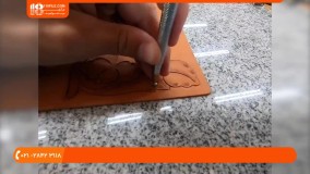 حکاکی روی چرم |حکاکی با هویه( آموزش سایه زنی )