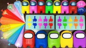 مخلوط کردن اسلایم های شفاف و روشن | تفریحی و سرگرمی اسلایم