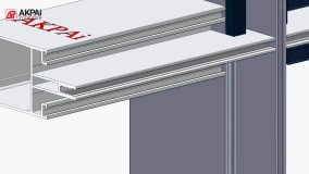 انیمیشن آموزشی سیستم کرتین وال ترمال بریک نیم کپ