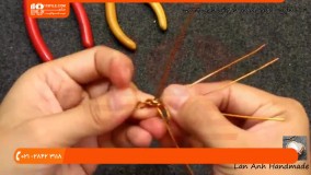 آموزش ساخت زیورآلات مسی|زیورآلات مسی(گشواره طرح عنکبوت)