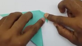 آموزش ساخت اوریگامی | ساخت اوریگامی گنجشک | آموزش کاردستی با کاغذ