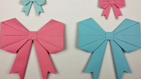 آموزش ساخت کاردستی با کاغذ _ ساخت کاردستی پاپیون