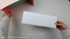 آموزش کاردستی ساده و آسان _ ساخت تخت و خواب صورتی